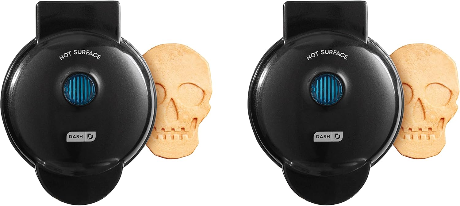 DASH Mini Waffle Maker Duo | Perfectly Cooked Keto Treats | Non-Stick Surfaces