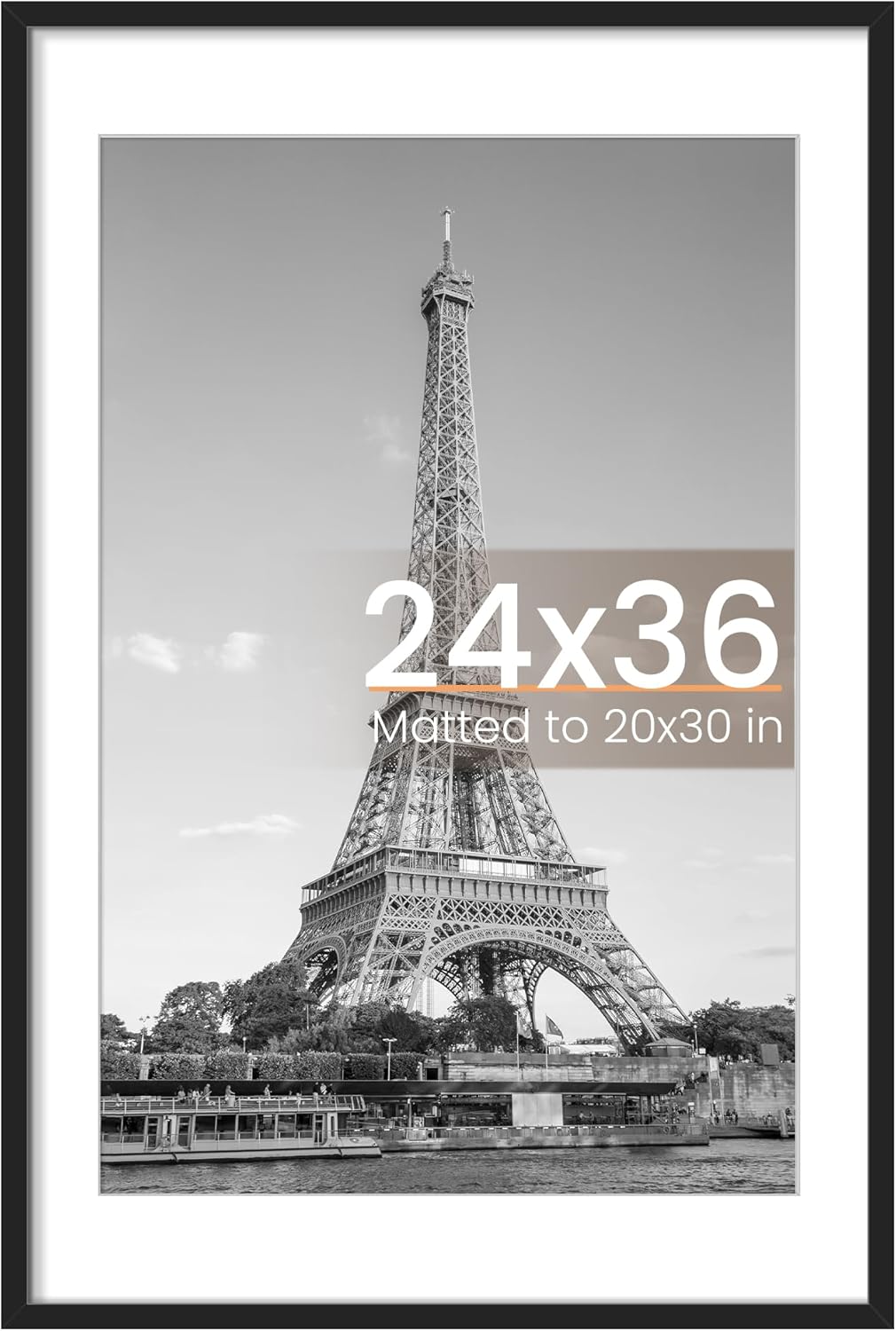 Upsimples 24x36 Poster Frame for Pictures with Mat Options