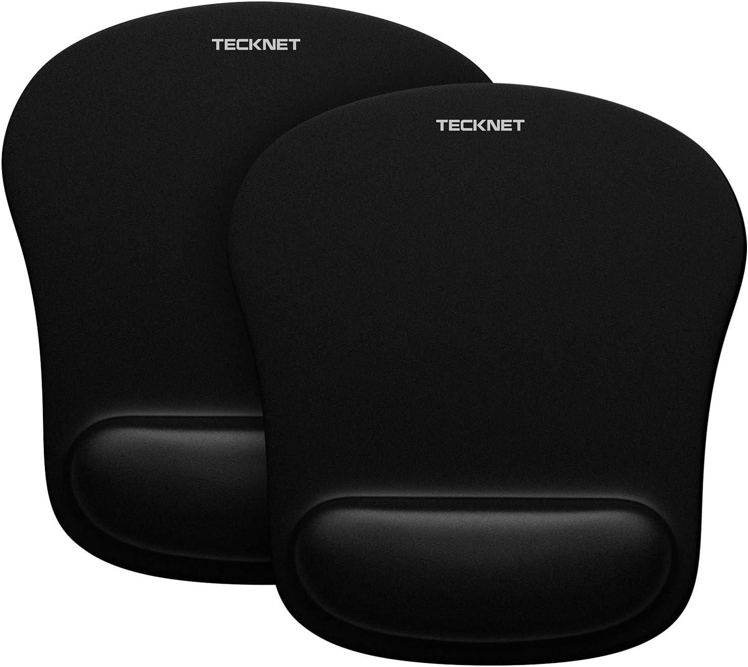 TECKNET 2 Pack Ergonomic Wrist Support Mouse Pad - Pain Relief & Comfort