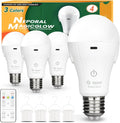Rechargeable MagicGlow A19 LED Bulb - 3 Colors + Remote