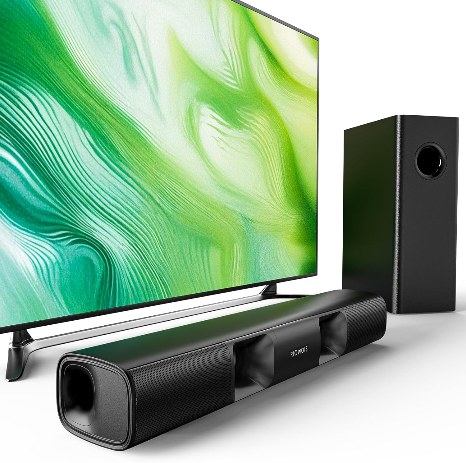 Compact Sound Bar for Smart TV with Deep Bass and Subwoofer