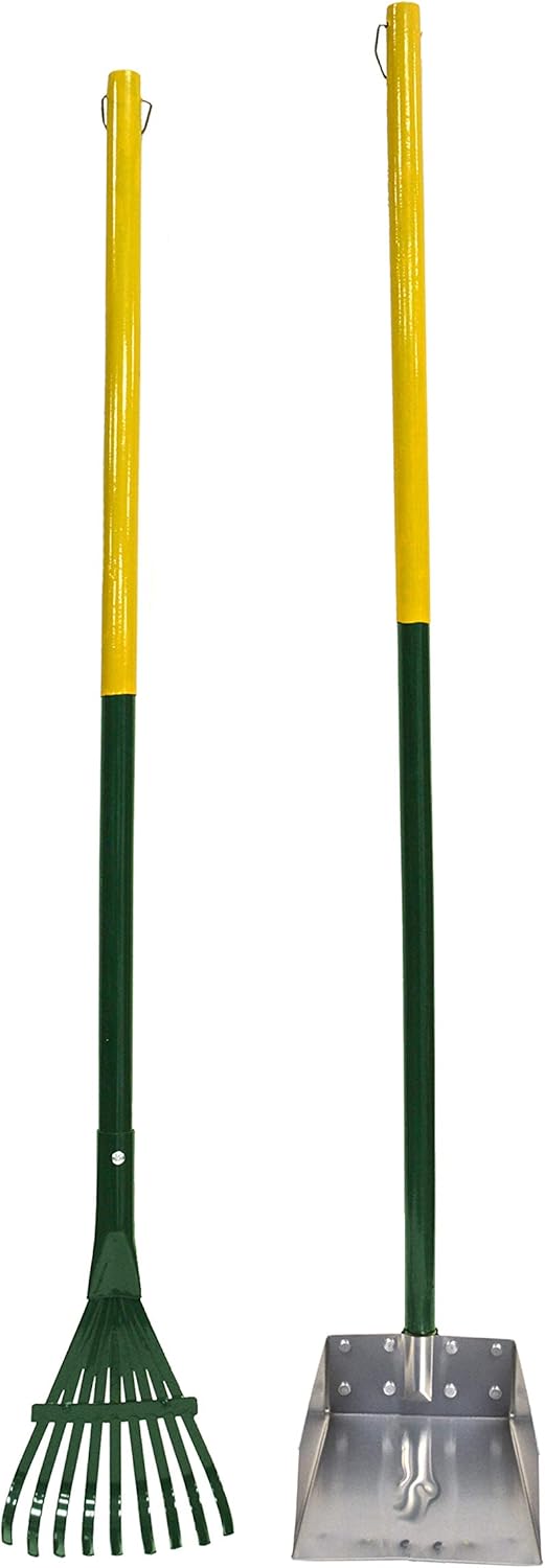 Four Paws Stainless Steel Long-Handled Dog Pooper Scooper Set