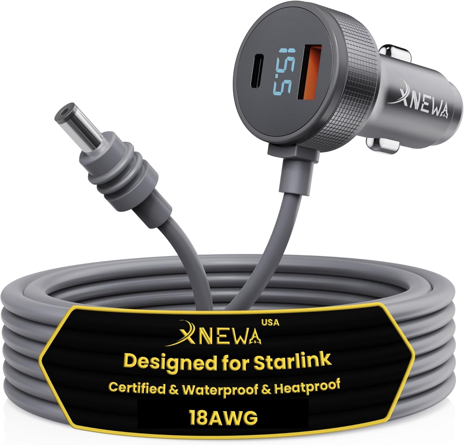 Starlink Mini DC Power Cable for Reliable Car Charging Needs