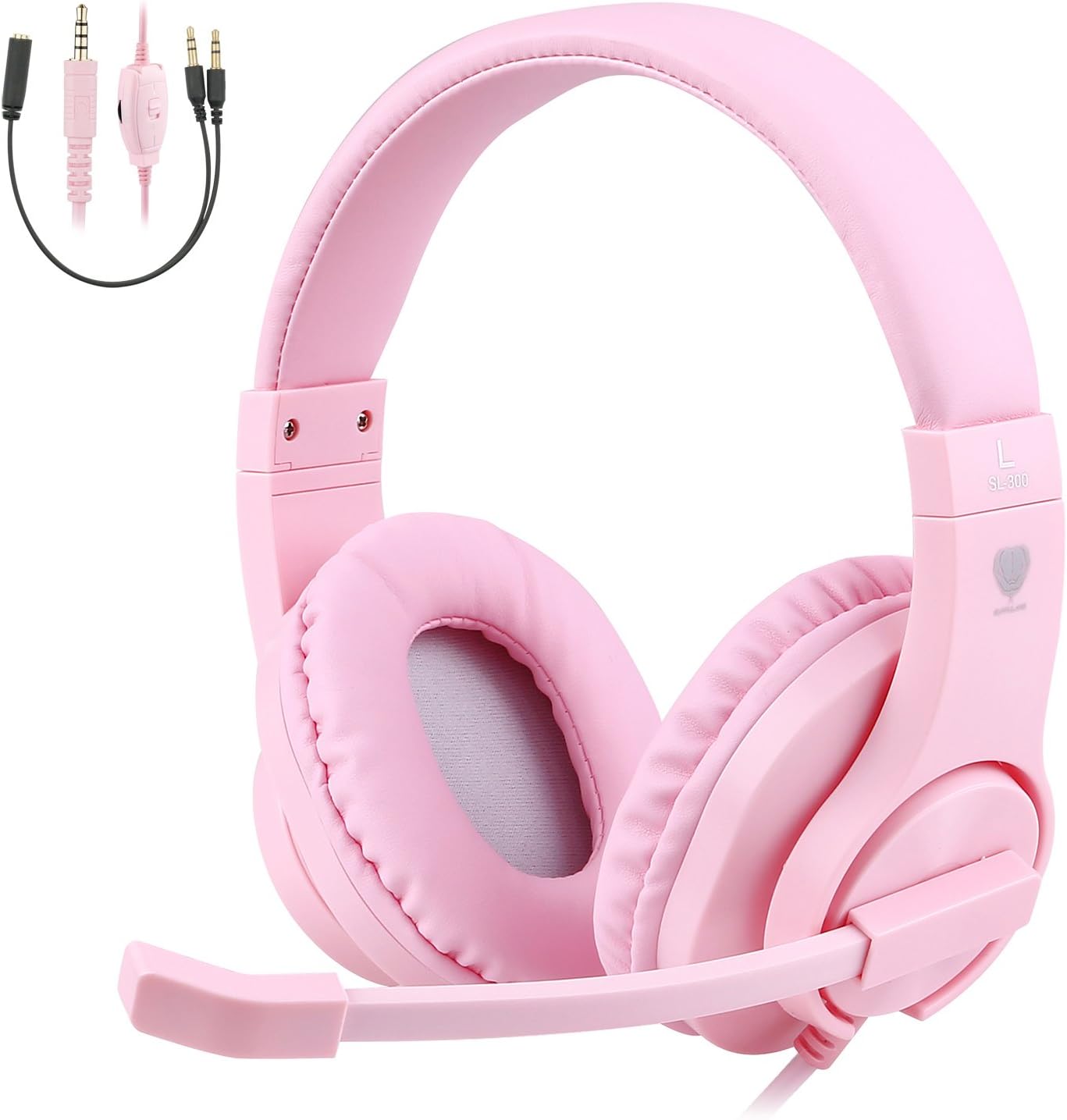 BlueFire Kids Over-Ear Headphones - Ultimate Gaming Fun in Pink!