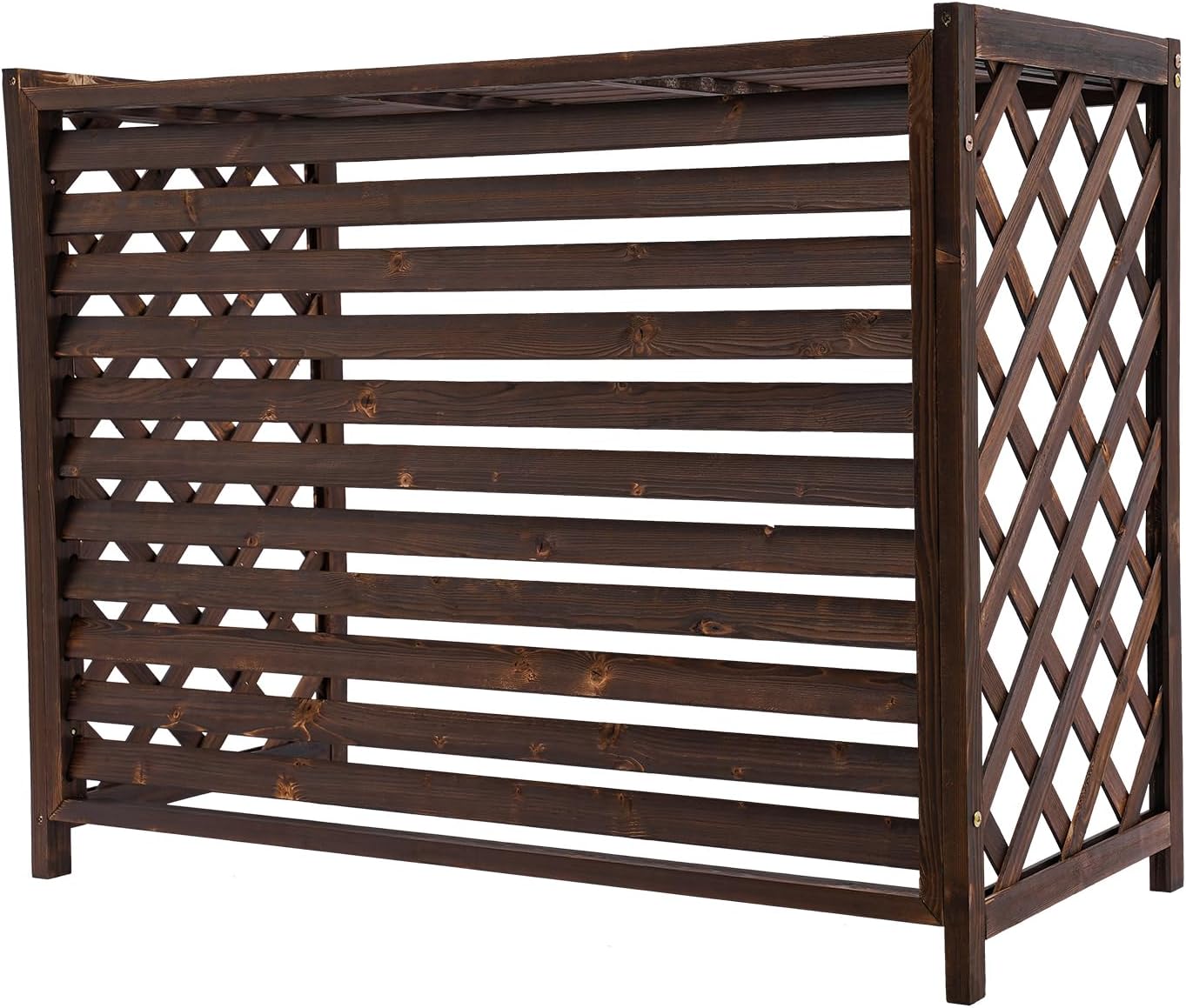 Rustic Wood AC Privacy Screen - NEATOOM