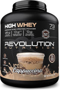 High Whey Protein Powder 6LB Iced Cappuccino - 25g Protein Per Scoop