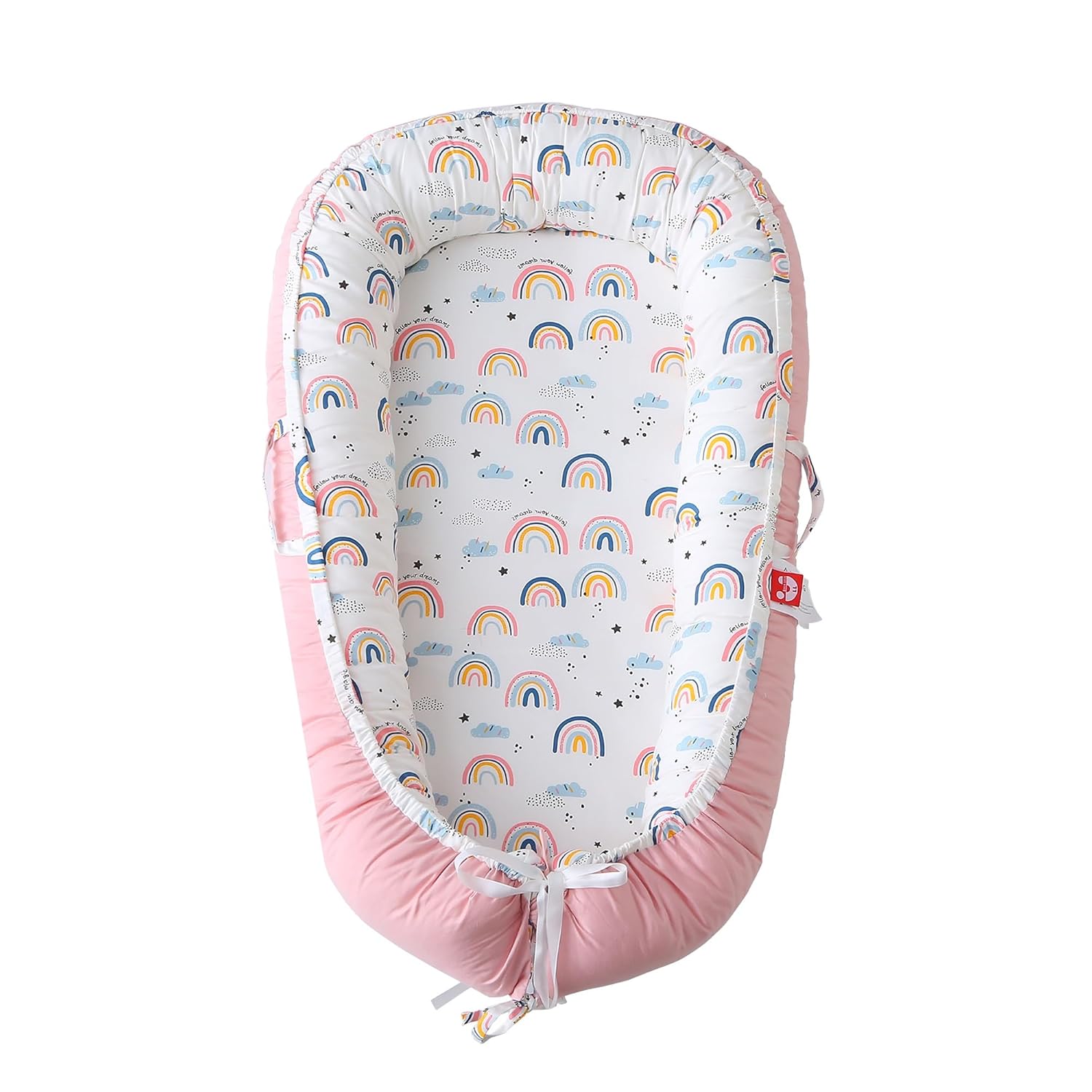 Baby Lounger for Newborns 0-24 Months, Soft Cotton Cushion