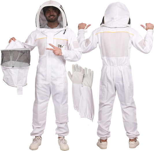 Ultra-Ventilated Polycotton Beekeeping Suit for All Apiarists