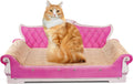 Scratching Sofa Pink 27.6in Cat Couch Scratcher Pad - Lounge Bed