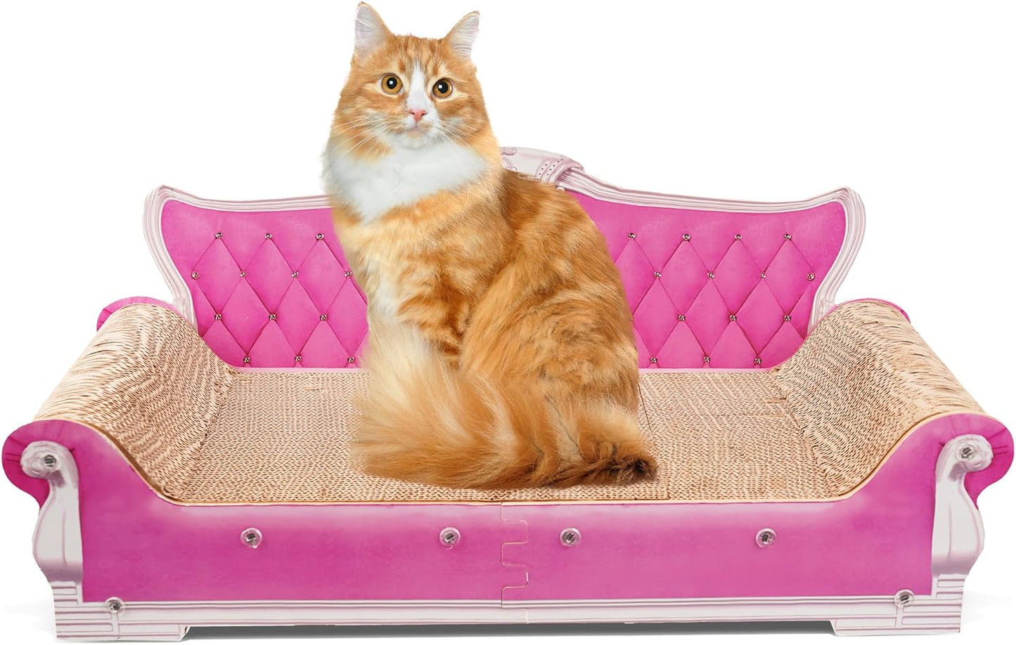 Scratching Sofa for Cats - Thick Cardboard Lounge Bed Fun