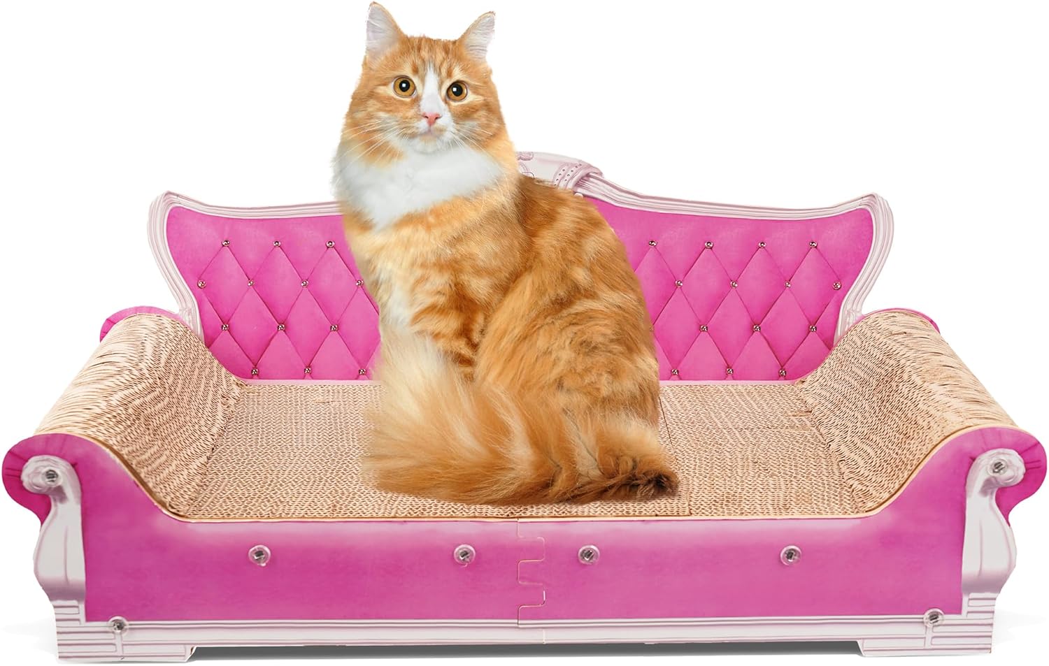 Scratching Sofa for Cats - Thick Cardboard Lounge Bed Fun