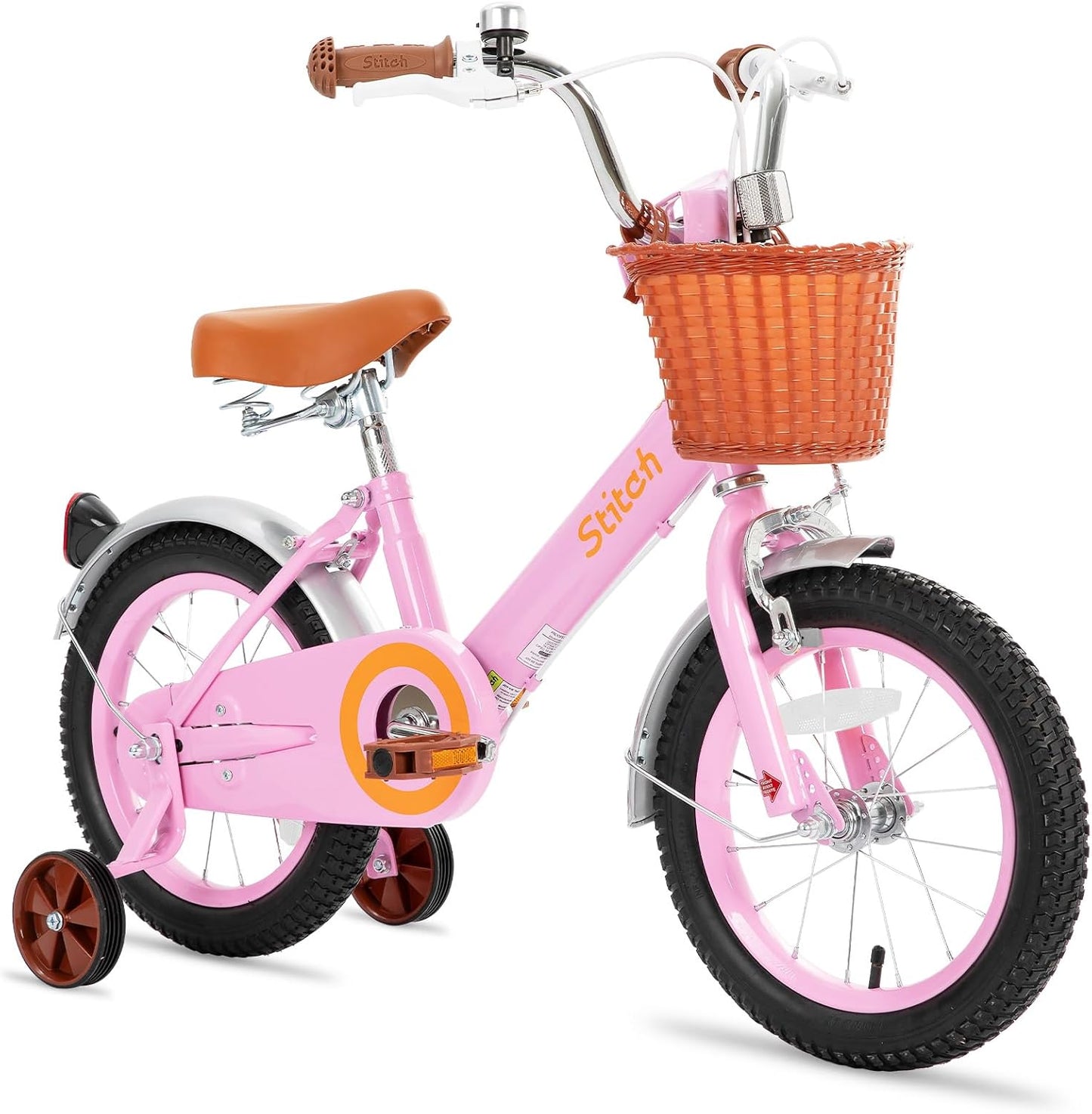 JOYSTAR Vintage Kids Bike with Training Wheels for Young Riders
