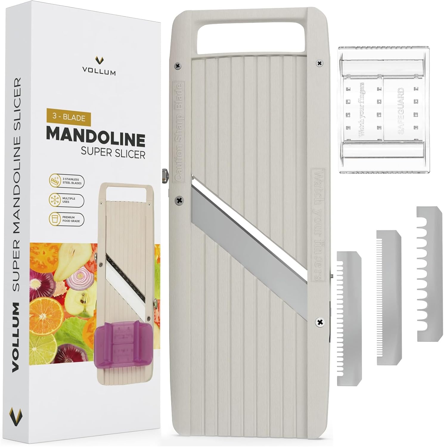 Wide Japanese Mandoline Slicer for Effortless Vegetable Cutting