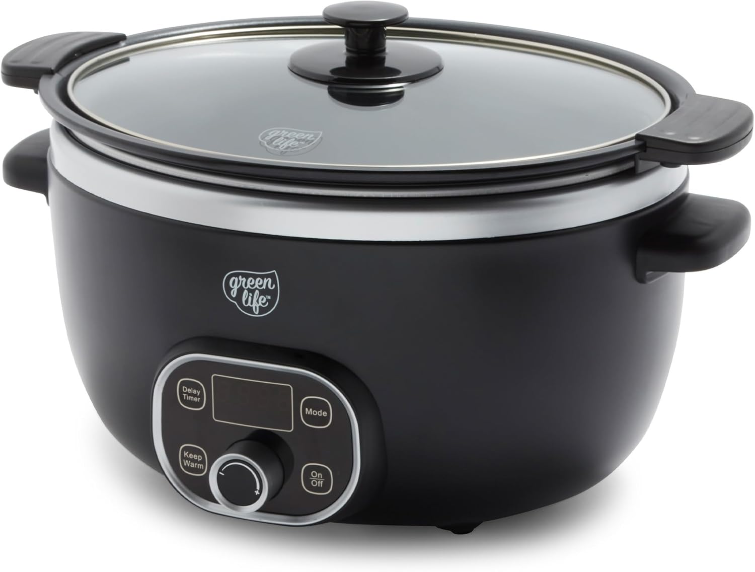 GreenLife 8QT Slow Cooker with Non-Toxic Ceramic Nonstick Bowl