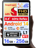 8.4 in Snapdragon 685 Android 14 Tablet - Compact FHD Performer