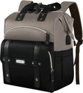 FALANKO Women Laptop Backpack for 15.6 Inch Laptops Grey Black