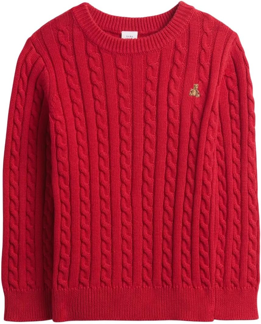 GAP Baby-Boys Cable Crewneck Sweater for Stylish Comfort