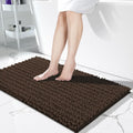 Yimobra Long Bathroom Rugs 44x24 in Brown - Ultra Soft Chenille