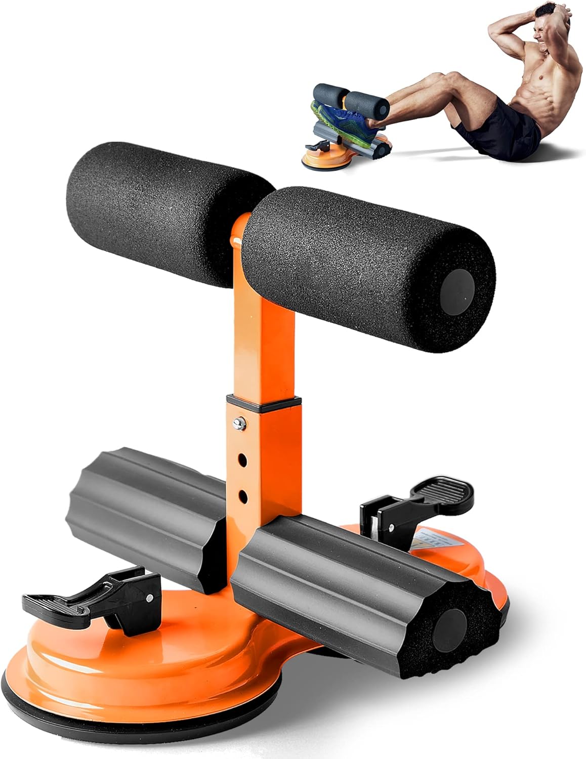SQUATZ Abs Master - Double Suction Foot Holder for Perfect Sit-Ups!