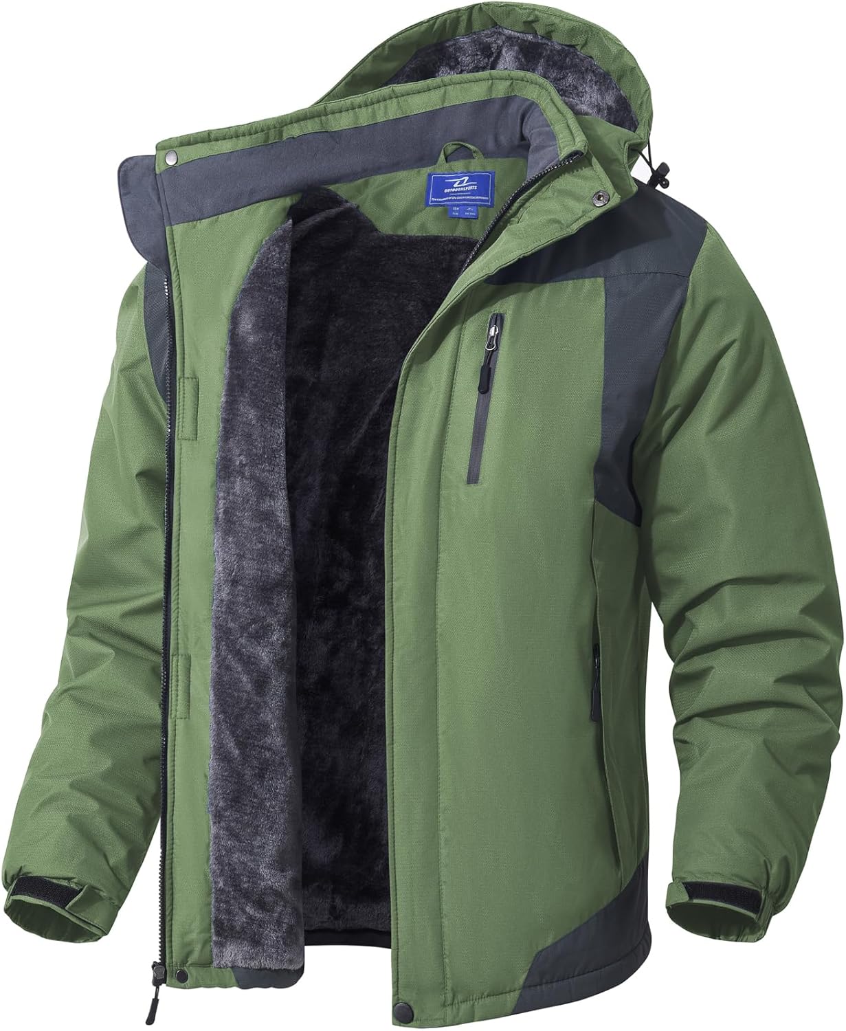 SPOSULEI Mens Skiing Jackets Waterproof Fleece Liner Coats