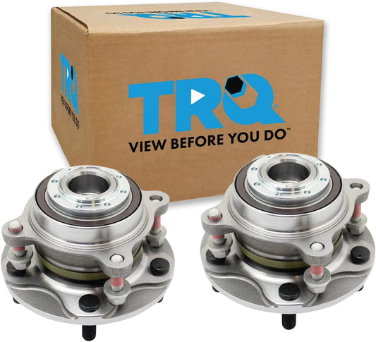 TRQ Front Wheel Bearing & Hub Assembly Set for Toyota Sequoia