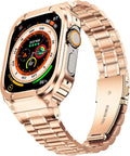 Stainless Steel Watch Band with Case for Apple Watch Ultra 49mm