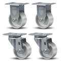 3 in Caster Wheels Heavy Duty 1400 lbs - Industrial Plate Casters