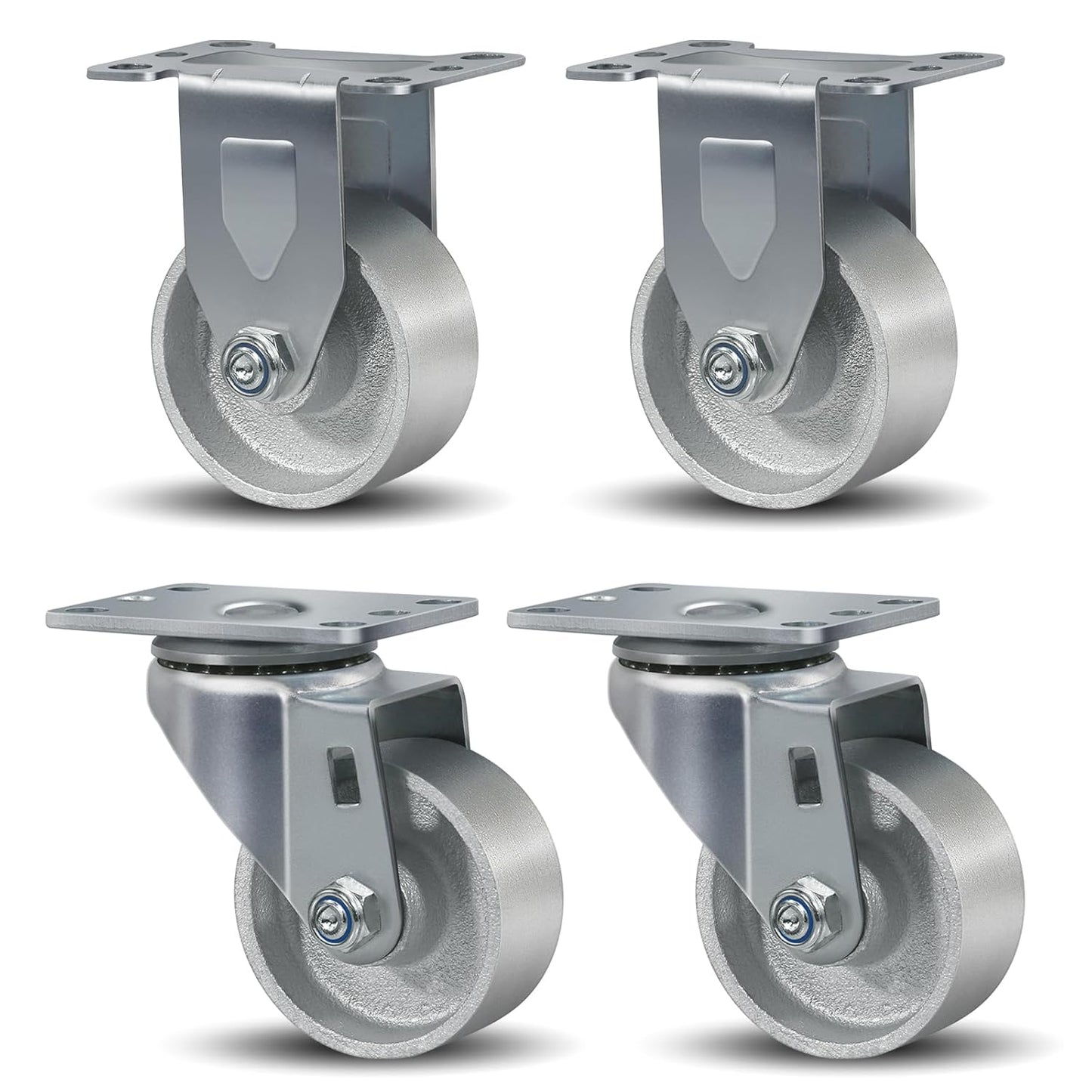 3 Inch Heavy Duty Caster Wheels Set of 4 for Industrial Use