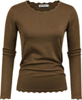 GRACE KARIN Women's High Stretchy Long Sleeve Pullover (Style 93G4)
