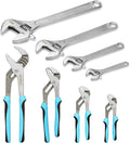 SHALL 8-Piece Adjustable Wrench & Water Pump Pliers Set - Durable Home