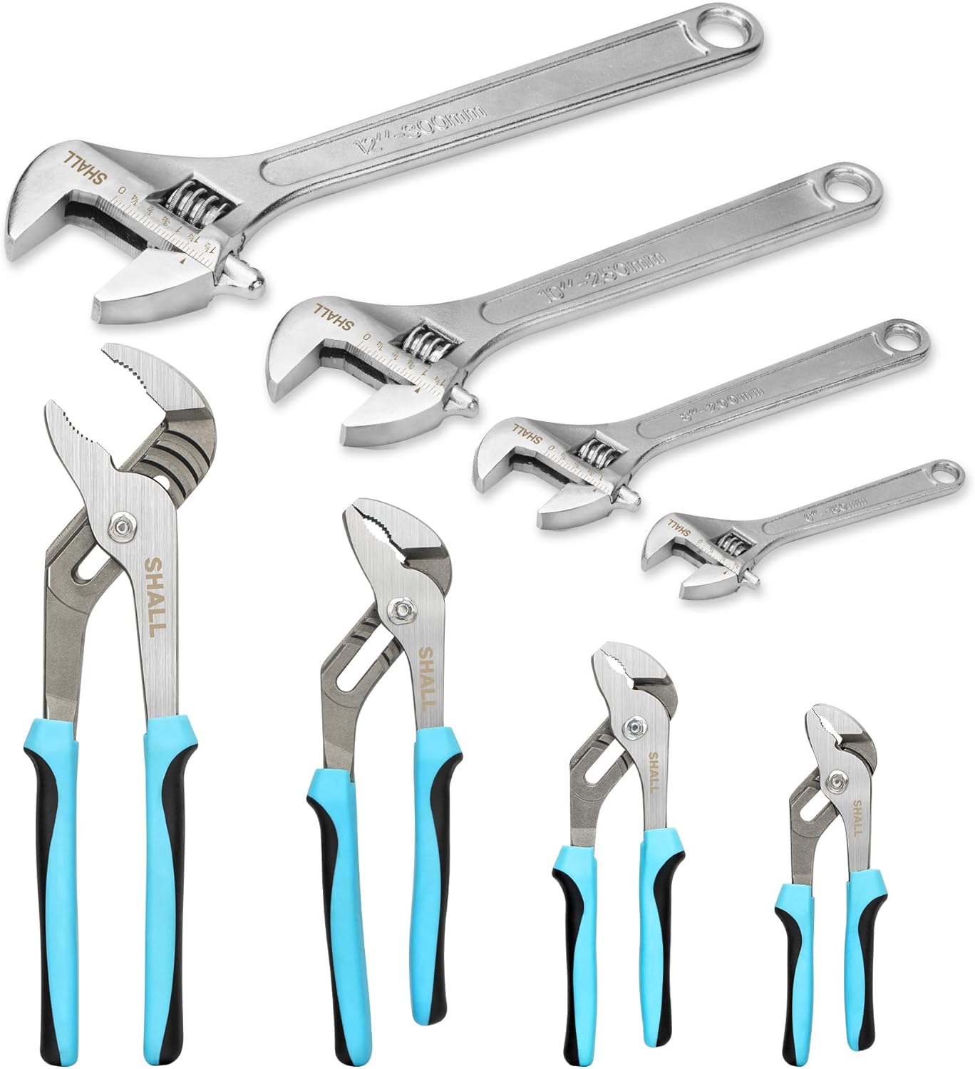 SHALL 8-Piece Adjustable Wrench & Water Pump Pliers Set Review