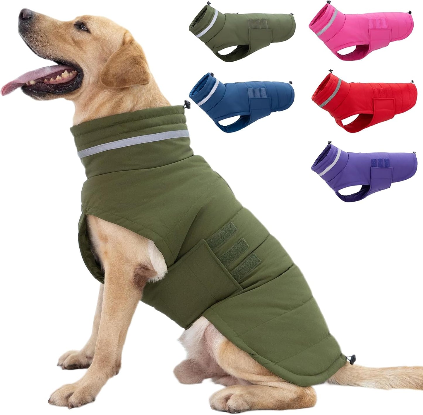 Dog Coat Waterproof Winter Jacket for Medium and Large Dogs