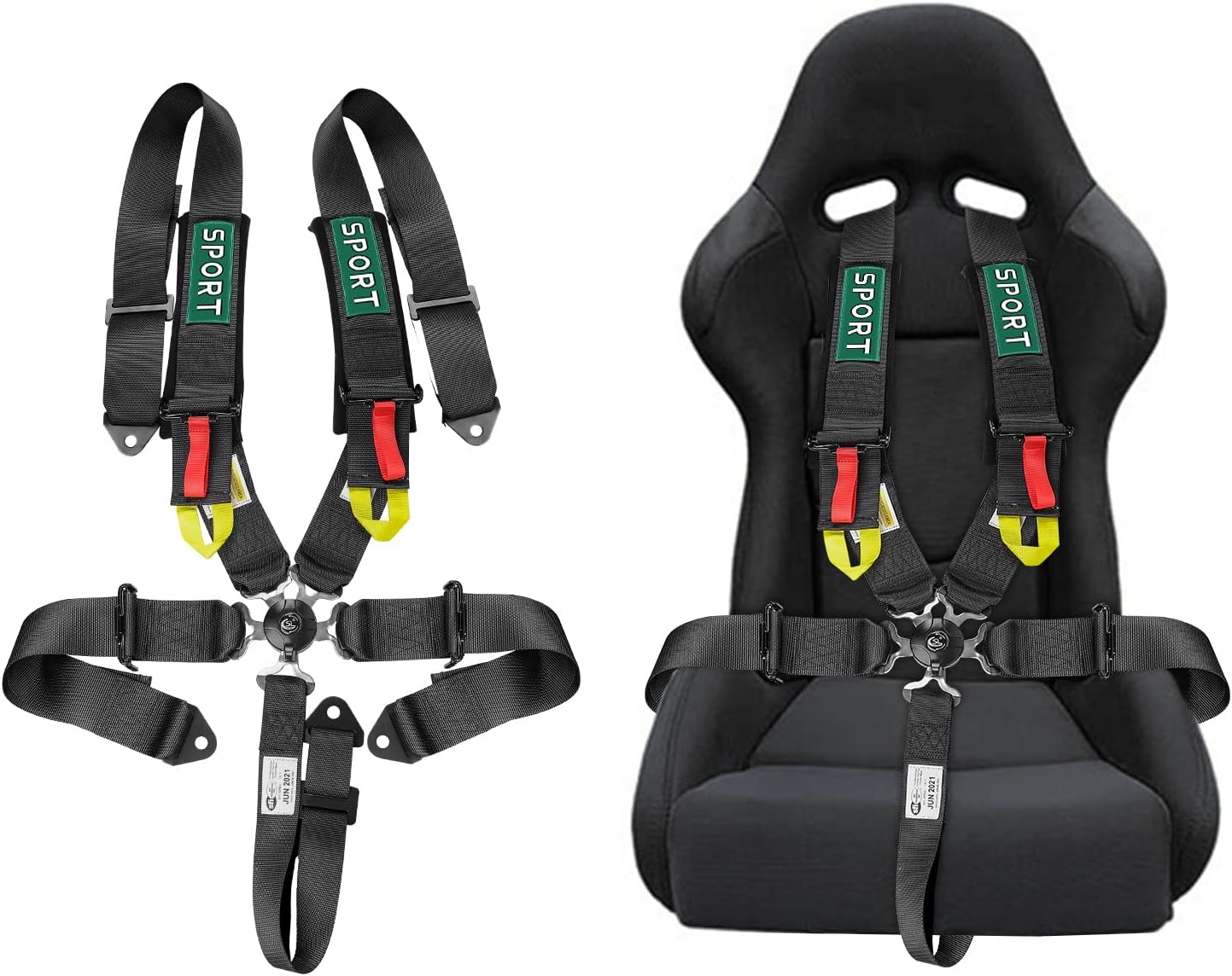 5-Point Racing Safety Harness Set with Ultra Comfort Pads