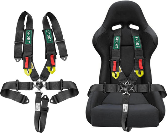 5-Point Racing Safety Harness Set with Ultra Comfort Pads