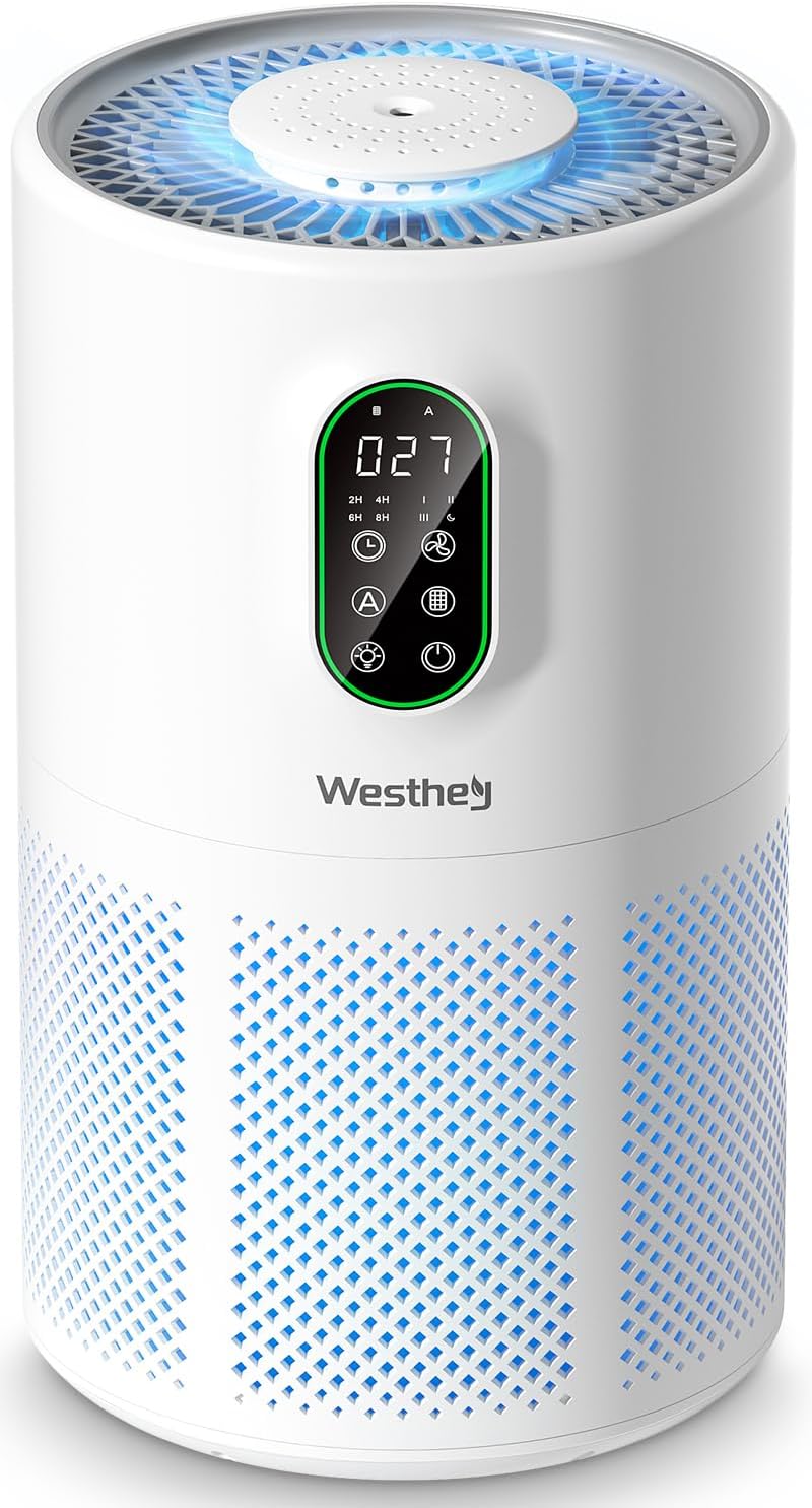 H13 True HEPA Air Purifier for Home Large Room up to 1650 ft2