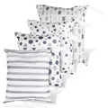 Wet Dry Bag for Baby 4-Pack Geometric - Reusable Waterproof Organizer