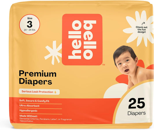 Hello Bello Size 3 Superstars Diapers - Premium Hypoallergenic Comfort!