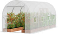 Walk-in Tunnel Greenhouse 14.6x6.4x6.3 ft - Sturdy Hoop House