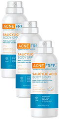 Acne Free Salicylic Acid Body Spray - Exfoliate & Clarify