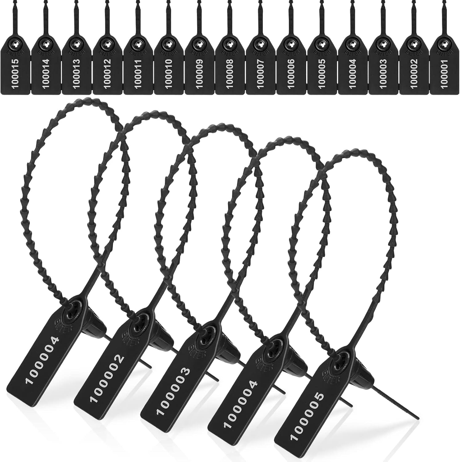 1000 Pcs Plastic Tamper Seals for Fire Extinguishers and More