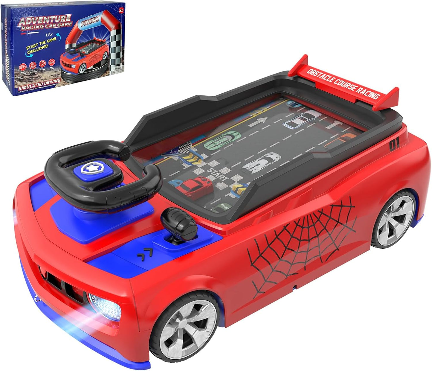 Musical Steering Wheel Racing Car Toy for Toddler Kids Fun