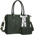 MOSISO Laptop Bag for Women PU Leather Tote - 17in Protective Carry