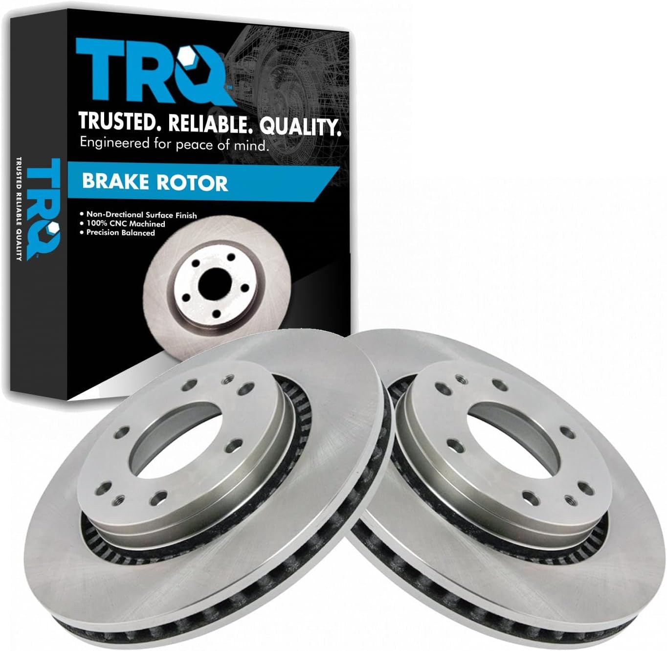 TRQ Front Brake Rotors Set for Buick Rainier and More