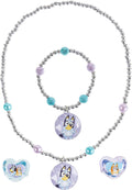 Girls 4 Piece Costume Jewelry Set with Rings, Bracelet and Necklace