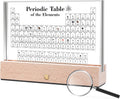 Periodic Table of Elements Acrylic Display - LED Wooden Base