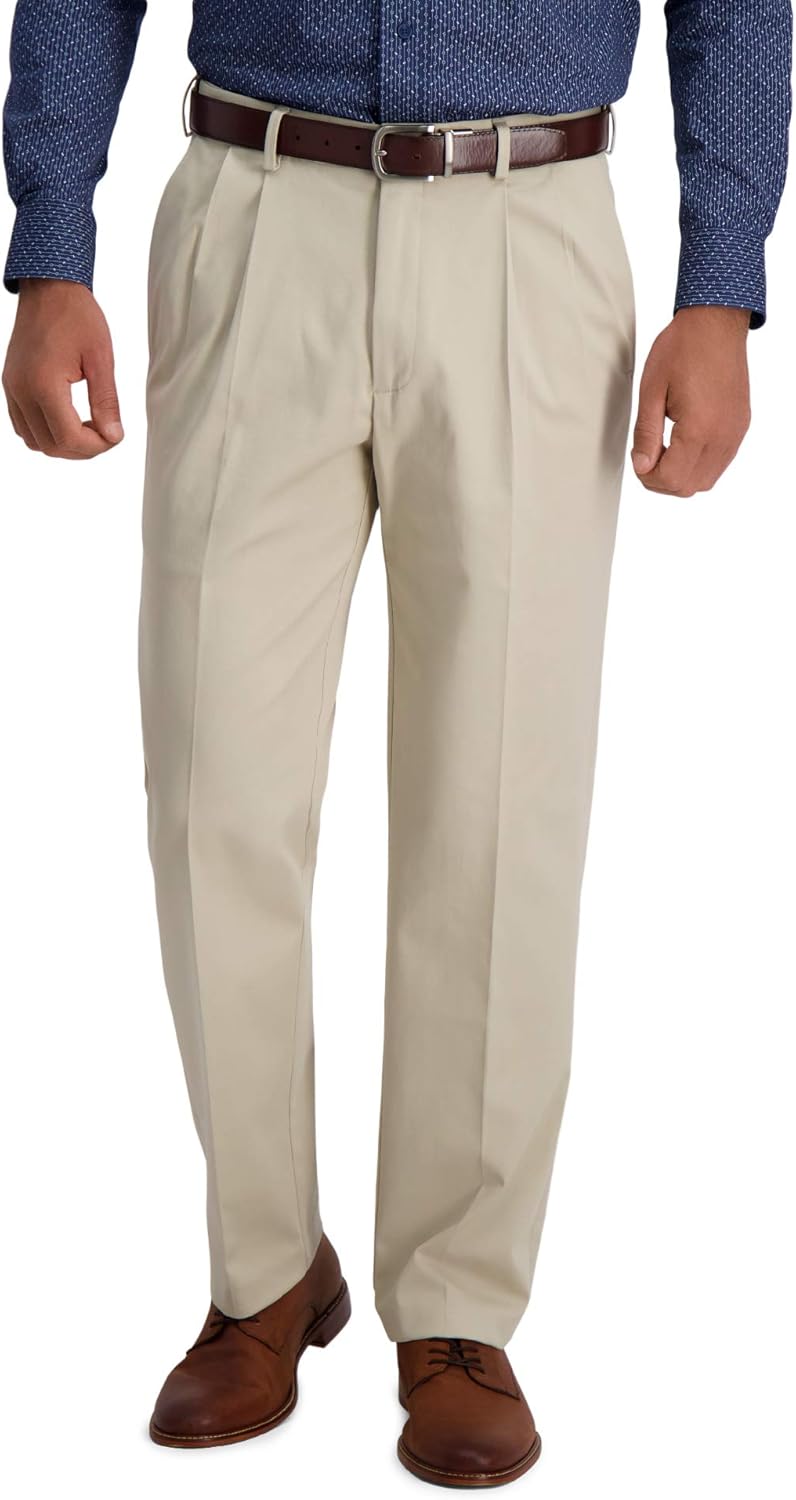 Haggar Men's Iron Free Premium Khaki Classic Fit Pants Review