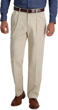 Haggar Iron Free Premium Khaki Classic Fit Pleat Front Pant - Ready