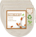 Fancymay 3-Pack 12x12 Nut Milk Bags - 100% Cotton Strainers