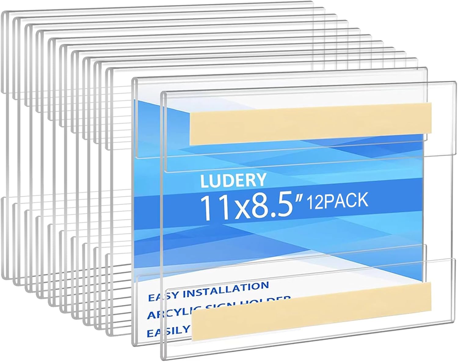 Acrylic Sign Holder 8.5 x 11 Inches for Home and Office Use