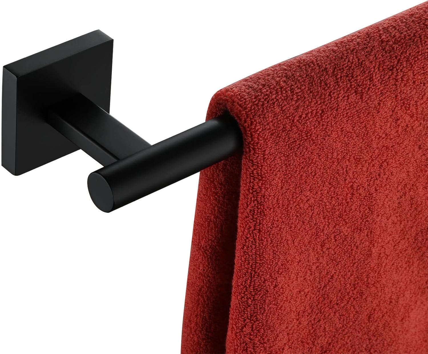 KOKOSIRI 32 Inch Matte Black Towel Bar for Modern Bathrooms